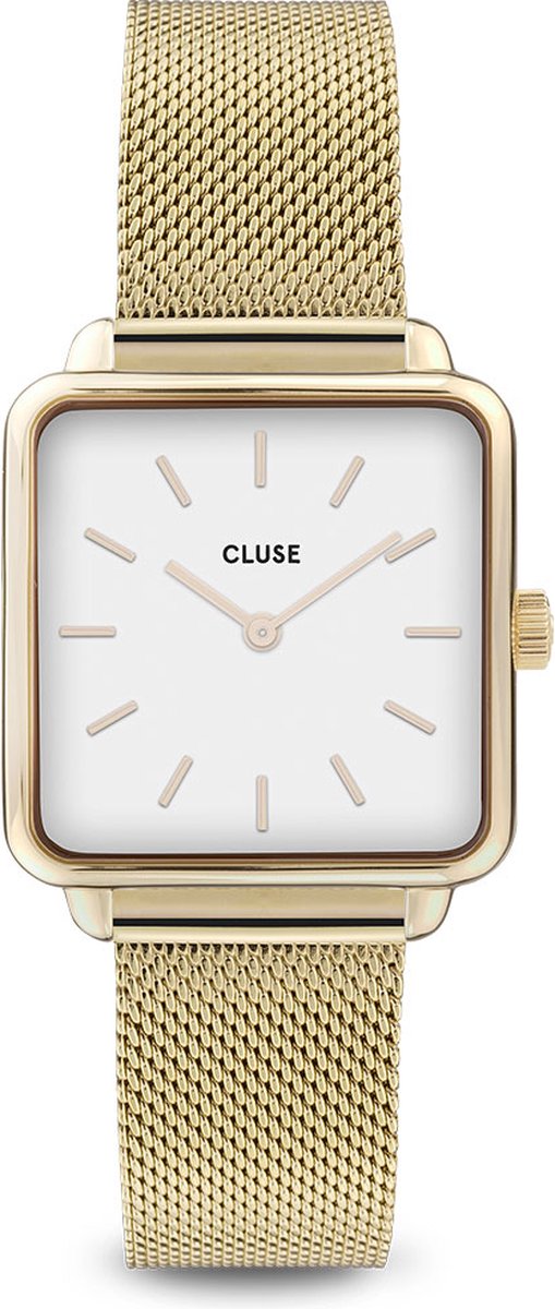 Cluse La Tetragone Mesh White Gold Colour bol