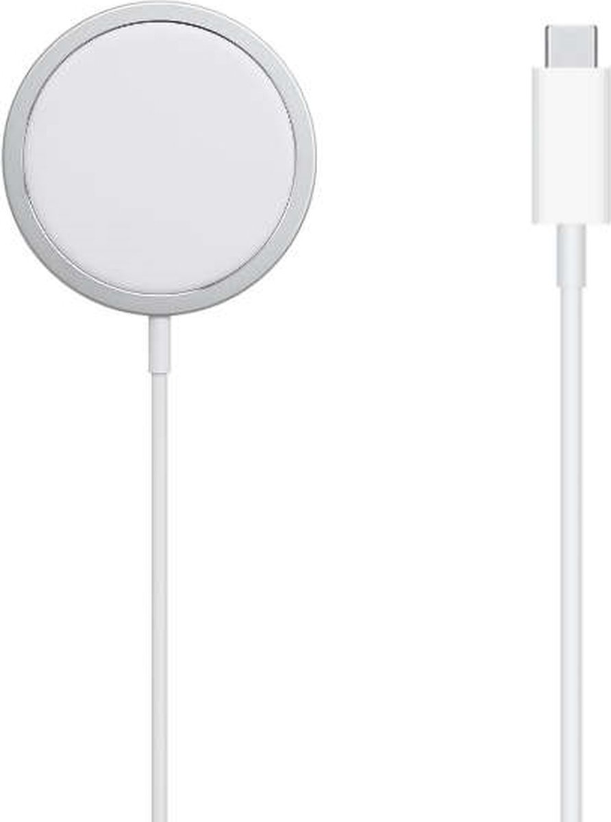 MagSafe Draadloze Oplader lader voor iPhone 11 12 13 Pro Max - 15W Draadloos Opladen - Wit - Qi Compatible