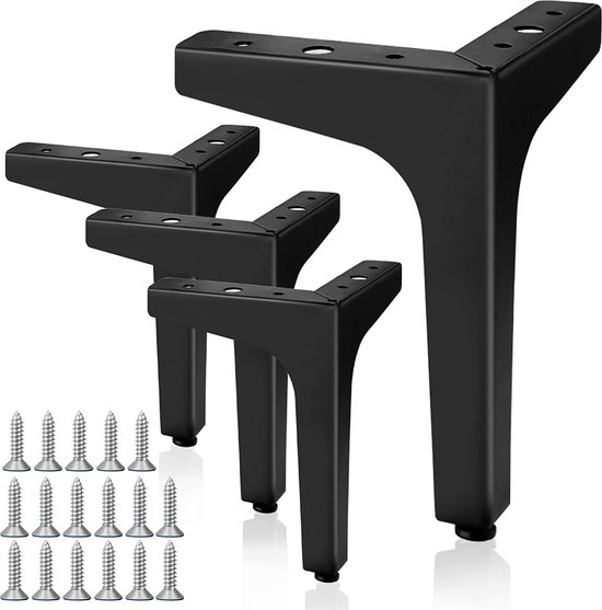 La Vane houten meubelpoten, 4 stuks, 25 cm, Europese stijl, gesneden massief hout, voor bank, bed, kast, bank