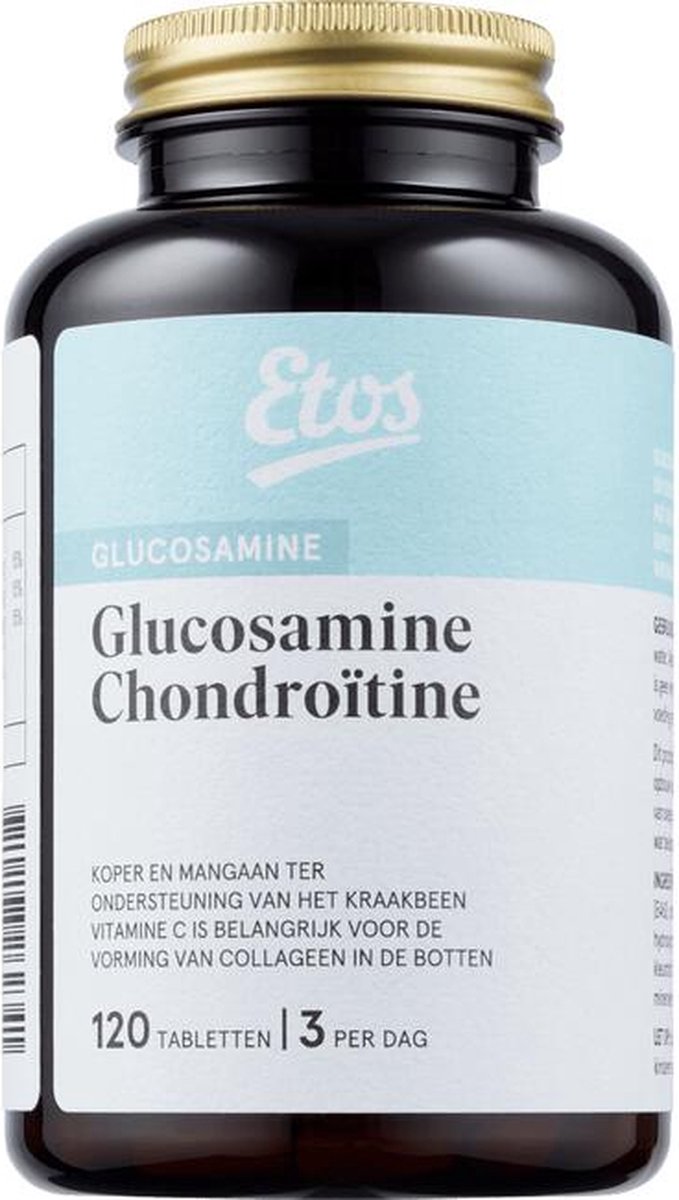 Assimilatie Excentriek regiment Etos Glucosamine Chondroitine - Voedingssupplement - 120 tabletten | bol.com