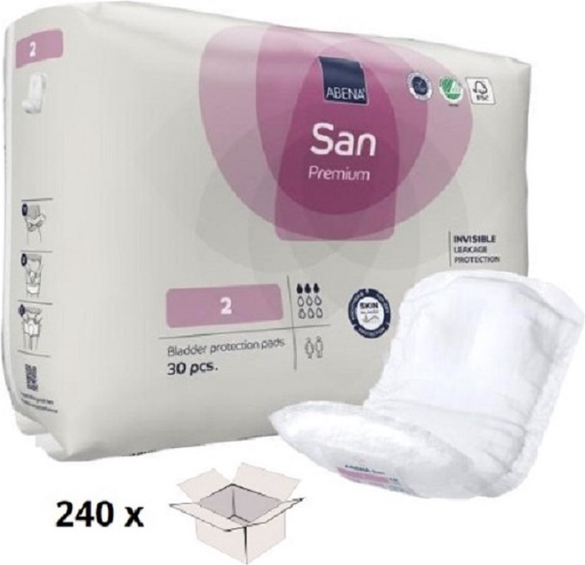 Goedkoopste Abena San Premium 2 - 8 pakken van 30 stuks