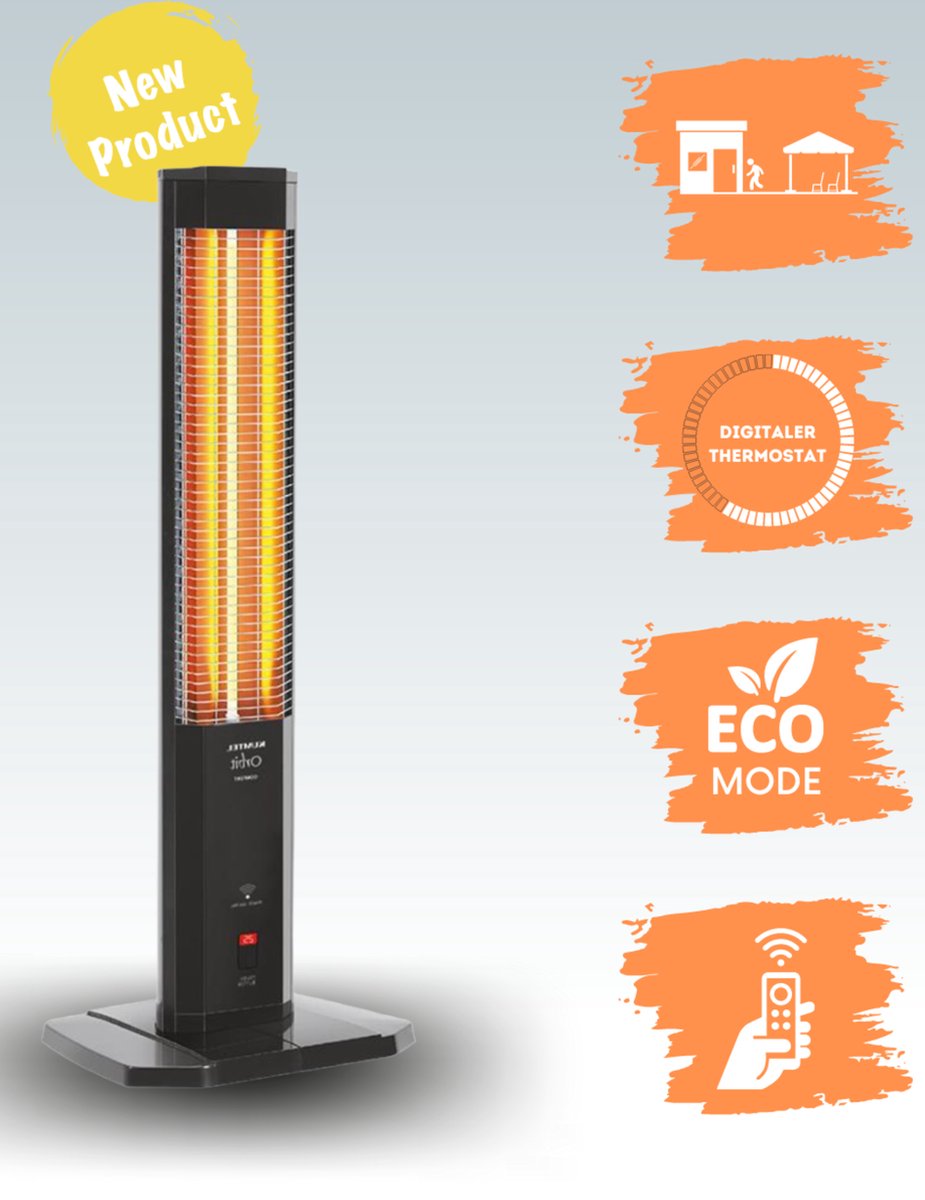 TROTEC TDS 20 R Electrische kachel bouwkachel met 3 kW met 3 warmtestanden