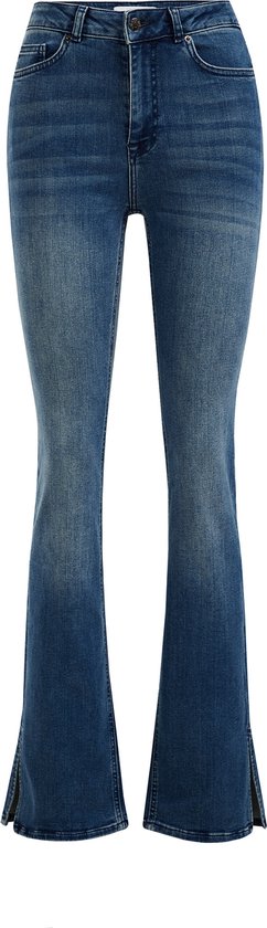 WE Dames high rise bootcut jeans met stretch