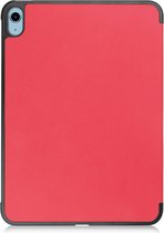 Bescherm-Cover Hoes Map voor iPad 10th 10.9 - 2022 Rood A2696