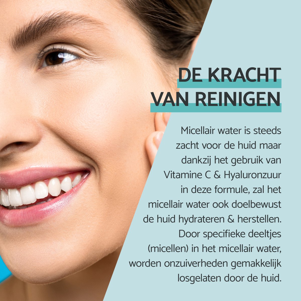 Remescar Micellair Water 3 in 1 - Gezichtsreiniger met vitamine C en Hyaluronzuur, Make Up Remover voor intensieve reiniging van de huid en verwijdering van onzuiverheden, Face Wash voor hydratatie en reiniging, 200 ml thumbnail 4