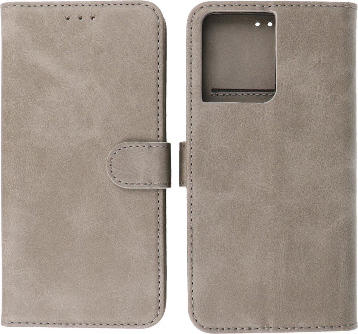 Oppo Reno 8 Hoesje Book Case PortemonneeTelefoonhoesje - Grijs