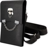 Karl Lagerfeld Universal phone pouch - With Chain - Zwart