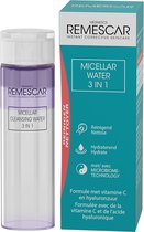 Remescar Micellair Water 3 in 1 - Gezichtsreiniger met vitamine C en Hyaluronzuur, Make Up Remover voor intensieve reiniging van de huid en verwijdering van onzuiverheden, Face Wash voor hydratatie en reiniging, 200 ml
