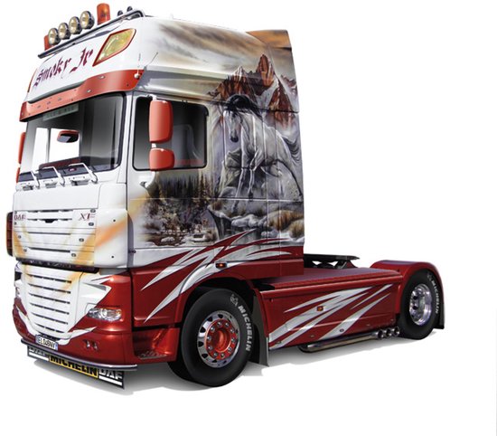Italeri Modelbouwpakket Vrachtwagens - 3917 DAF XF 105 -Smoky Jr.- Plastic - 1:24 -