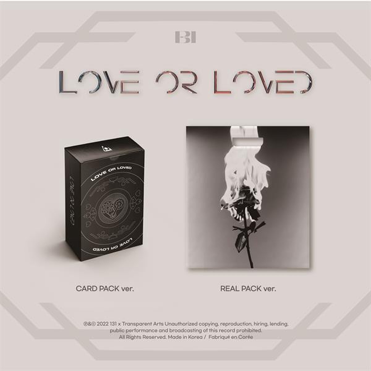 B.I - Love Or Loved Part.1 (CD)