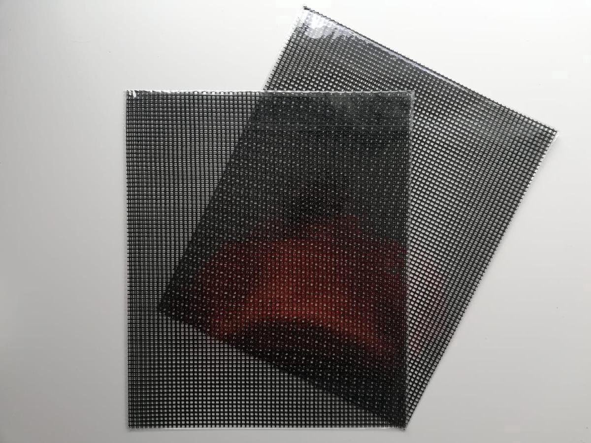 *** 2x Barbeque Oven Grillmat 33x40cm - Anti Aanbak - Vlees/Vis/Groenten op de BBQ - van Heble® ***