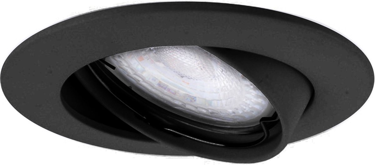 Ledvion LED Stromschienenbeleuchtung 2m + 4 Strahler – Schwarz, Dimmbar, GU10 Fassung, 1-phasig, Für Wohnraum & Büro