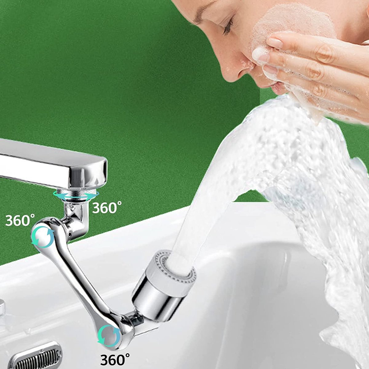 relaxdays 2x tuyau de robinet flexible - rallonge de robinet - économie d'eau  - bec de