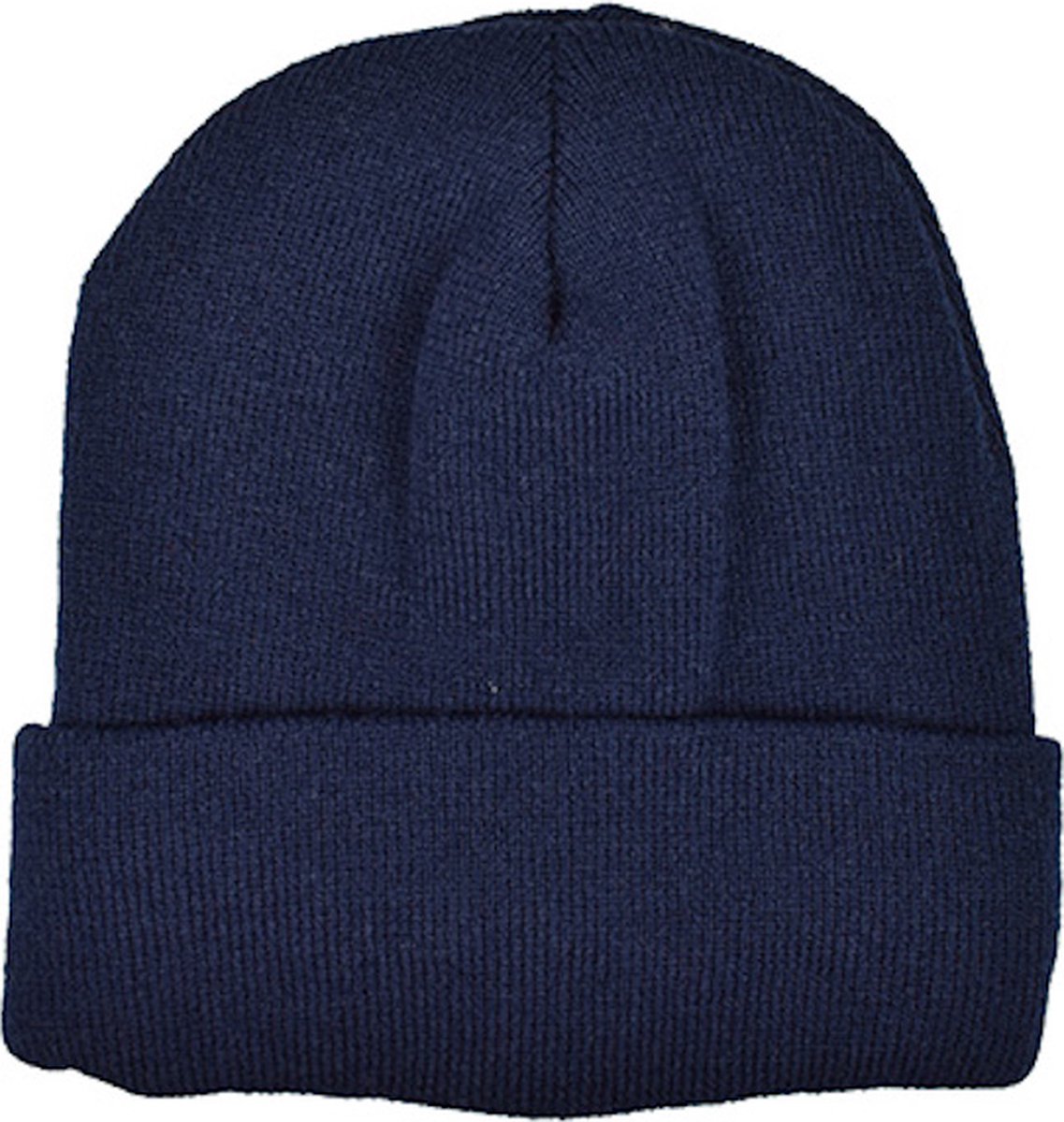 Printwear 'Knitted Hat Fleece Beanie' Donkerblauw