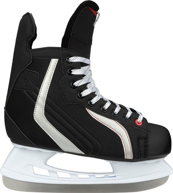 Nijdam Ice Hockey Skate Deluxe Polyester - Arctic Rush - Zwart/ Gris Argent  - Taille 42 | bol.com