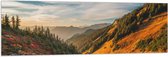 WallClassics - Vlag - North Cascades National Park - 150x50 cm Foto op Polyester Vlag