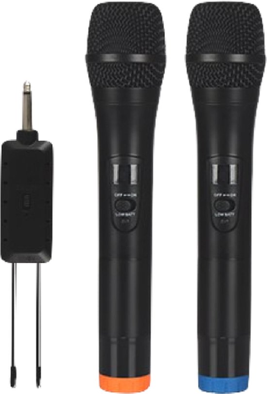 Intens antenne volgens Draadloze microfoon - Karaoke microfoons - 2 stuks | bol.com