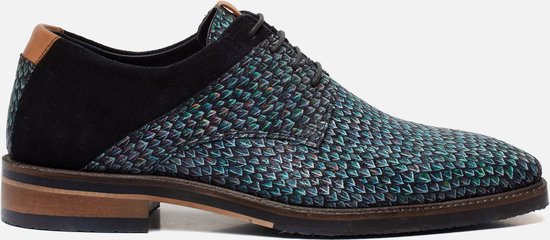 Vertice Veterschoenen blauw Leer - Heren - Maat 42 | bol.com