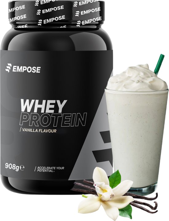 Empose Nutrition Whey Protein - Proteine Poeder - Eiwitpoeder - Eiwitshakes - Vanille - 908 gram - 30 doseringen