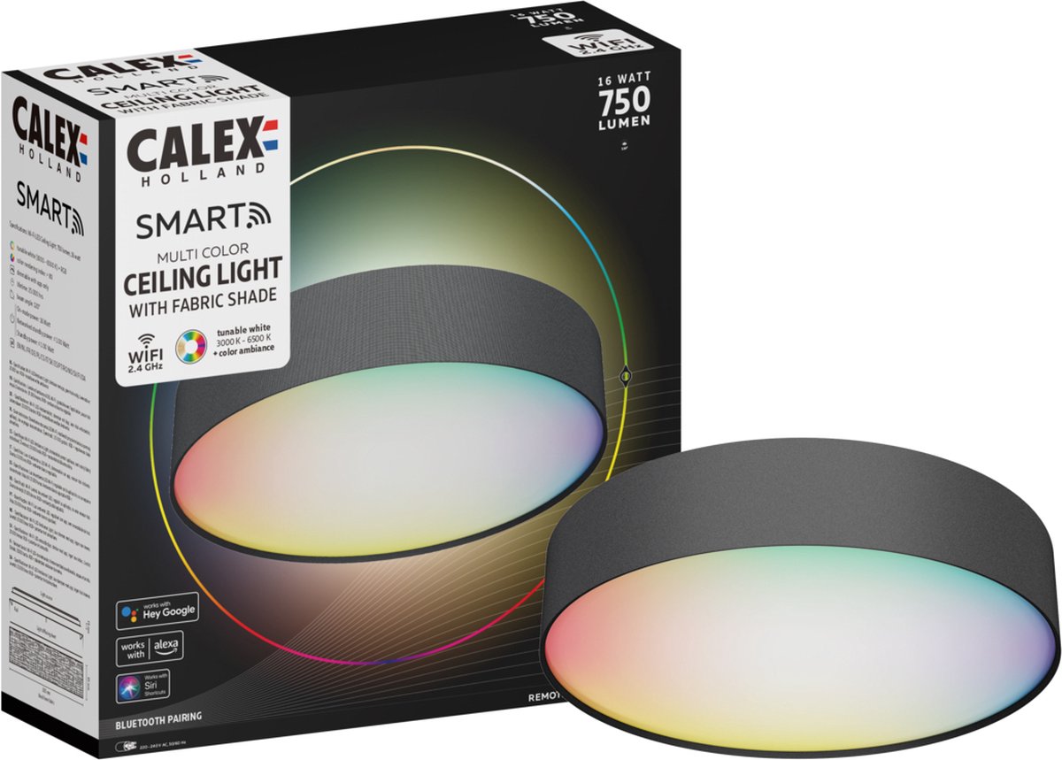 Calex Calex Plafonnier LED Avec Capteur - Sans Fil - 3000K - Batterie