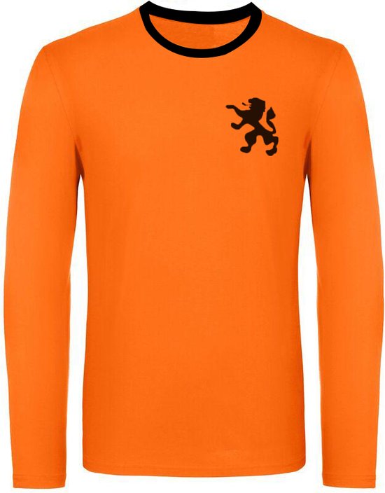 Oranje shirt Nederlands elftal - Koningsdag kleding - Oranje kleding - Unisex - Fjesta