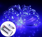 Guirlande Éclairage de Noël 30 Mètres - USB - Blauw - Pour Extérieur