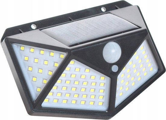 Solar Buitenlamp - Bewegingssensor - 100 LED - Waterdicht - Buiten & Tuin sensor - Buitenverlichting op Zonne-energie - Rheme