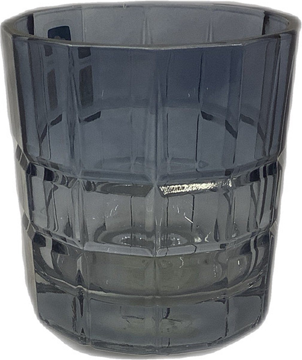 Leonardo waterglas donkerblauw doorzichtig