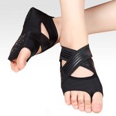 Een paar Fitness Soft-Soled lichtgewicht antislip yogaschoenen Five-finger dansschoenen, maat: 37 / 38 (zwart)