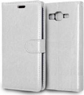 Samsung Grand Prime G530 Hoesje Met Pasjeshouder Bookcase Zilver