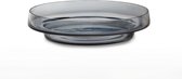 XL iconische luxe glazen vaas in bolvorm - SOLDEN - Belgische design merk - lichtblauw-zilver, serie: ENVIE 36SI