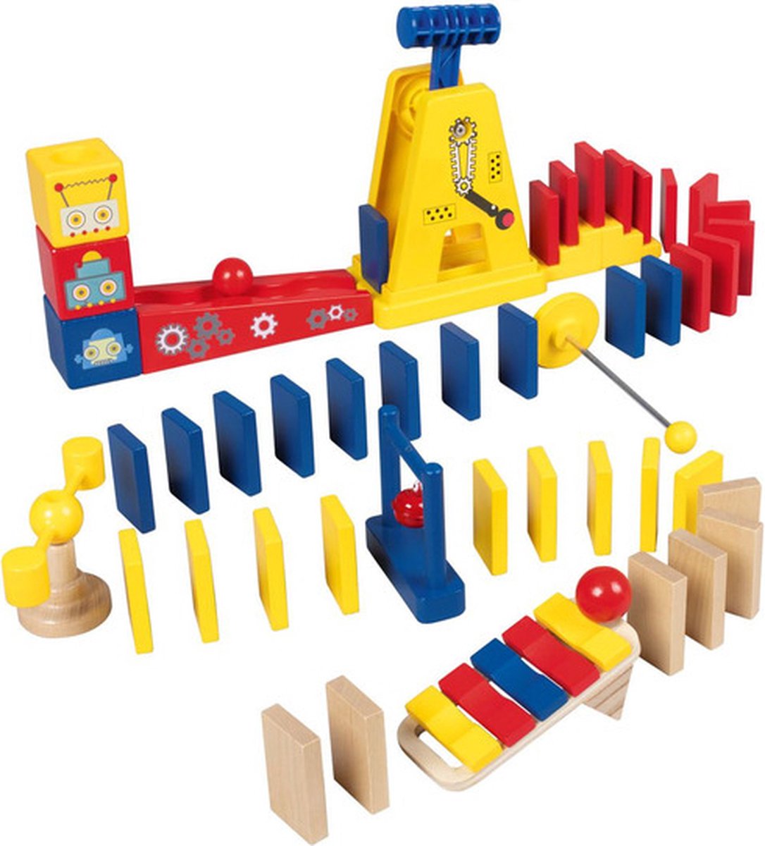 Jouets en bois - Dominos robots - 54 pièces - Playtive Junior - 3