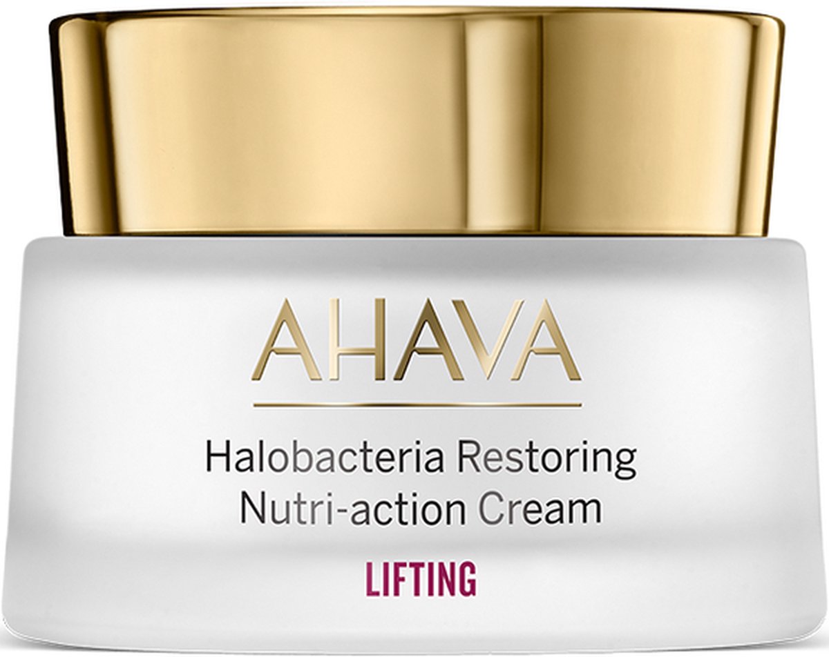 Goedkoopste AHAVA Halobacteria Crème - Herstelt & Voedt Rijpere Huid | Anti-Rimpel & Verhelderend | Gezichtscreme voor mannen & vrouwen | Anti-aging Dagcreme - 50ml