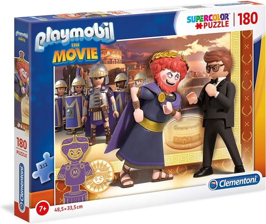 bom Doe herleven haalbaar Playmobil the movie - puzzel 180 stukjes - Clementoni | bol.com