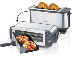 Ninja Foodi 3-in-1 Multifunctionele Toaster, Grillplaat en Panini Maker - 7 Roosterstanden - RVS - ST202EU