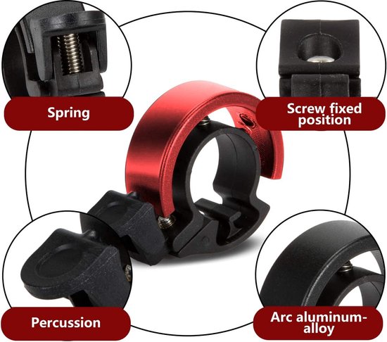 2 Stuks Innovatieve Fietsbel - Mountainbike-Luid Set, Polygonale Aluminiumlegering 100 dB, 2024 Nieuwe Upgrade Mini-Bel, Voor MTB, Gravel Fiets, 22-24 mm Stuur