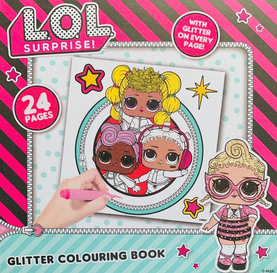 L.O.L. Surprise! OMG Glitter kleurboek - L.O.L. Surprise! speelgoed - Glitter kleurboek - Stiften - Kleurboek meisjes - Kleurboeken voor kinderen - Kleuren - Kerstcadeau - L.O.L. Surprise!