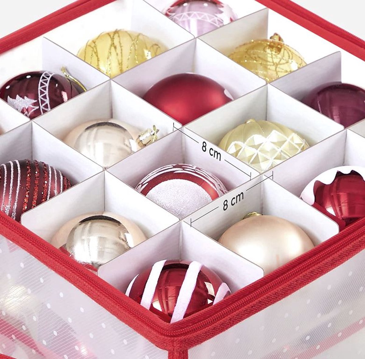 MIRA Home Boîte de rangement Rangement boules de Boules de Noël