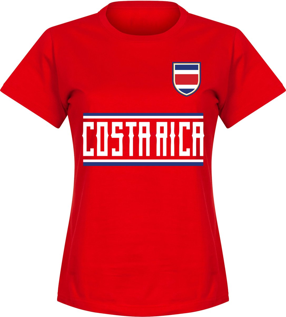 Costa Rica Team T-Shirt - Rood - Dames - L