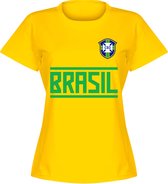 Brazilië Team T-Shirt - Geel - Dames - XXL