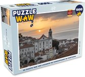 Puzzel De oudste wijk van Lissabon bij zonsopgang in Portugal - Legpuzzel - Puzzel 1000 stukjes volwassenen