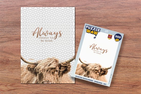 Puzzle Highlander écossais - Proverbes - Wit - Puzzle - Puzzle 500 pièces