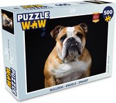 Puzzel Bulldog - Engels - Zwart - Legpuzzel - Puzzel 500 stukjes
