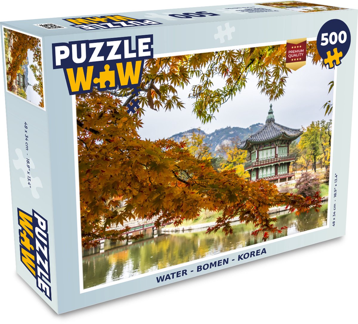 Puzzel Water - Bomen - Korea - Legpuzzel - Puzzel 500 stukjes