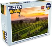 Puzzel Landschap van Indonesië tijdens zonsondergang - Legpuzzel - Puzzel 1000 stukjes volwassenen