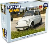 Puzzel Kleine Witte Fiat 500 - Legpuzzel - Puzzel 500 stukjes