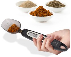 Grobbie® Digitale Lepelweegschaal – Precisie Weeglepel 0.2g tot 300g – Keukenweegschaal voor Vloeibare & Vaste Stoffen – Tarra Functie – LED Display – Vaatwasserbestendig – Incl. Handleiding