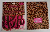 Letterslinger met tekst ''Party Animals'' - Karton - Goud / Roze - Verjaardag - 85 cm x 5m Touw