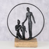 Decoratief Beeld - Familie in Zwarte Cirkel