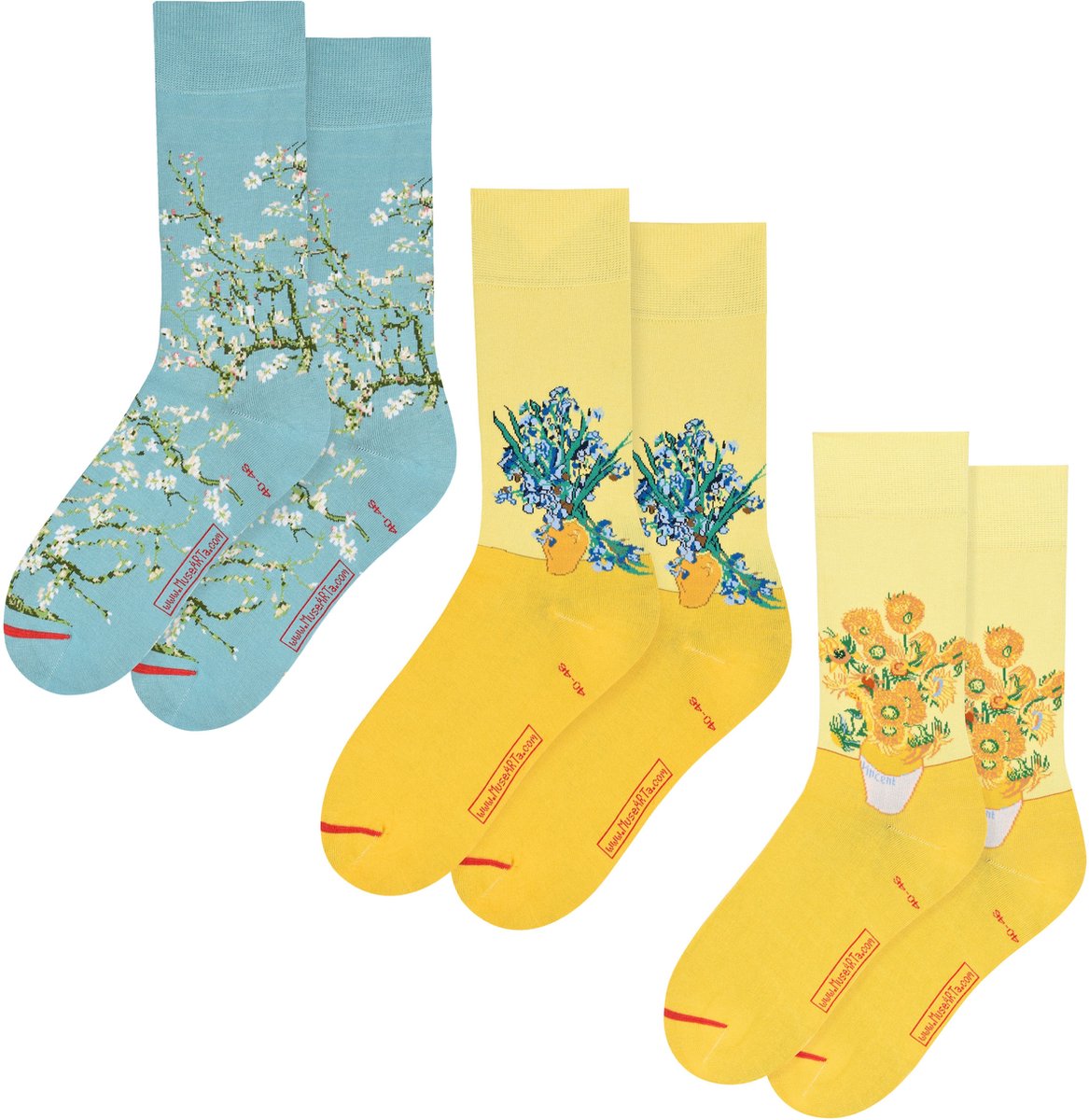 MuseARTa Sokken Vincent van Gogh - 3-Pack - Maat 40-46